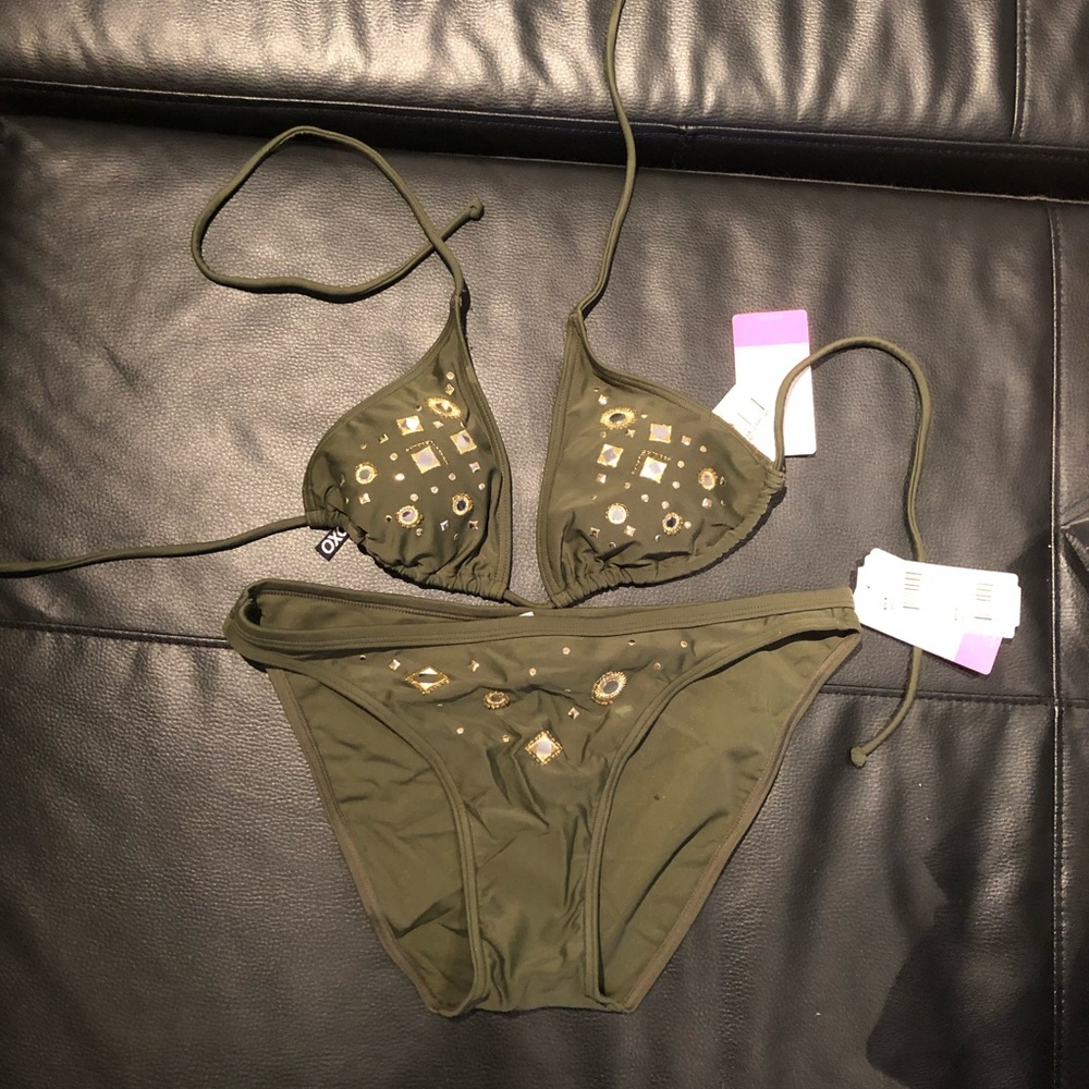 Xoxo Army green bikini
